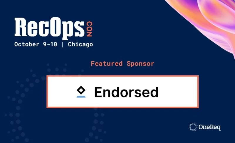 Endorsed recognized as a featured RecOpsCon sponsor