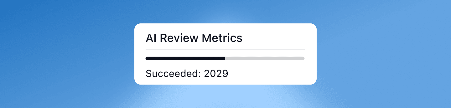 Faster AI review throughput